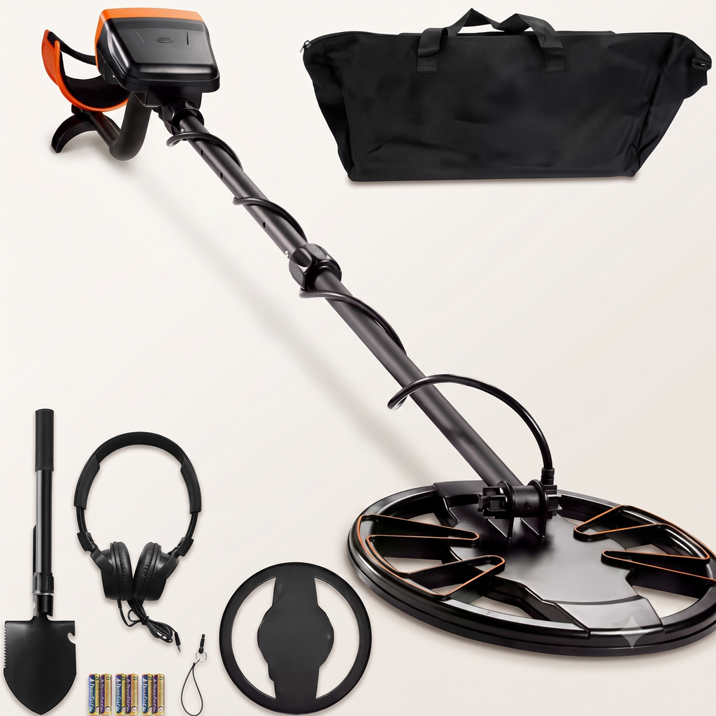 SONDORIA Explorer - Détecteur de métaux, écran LCD, 7 modes, bobine étanche IP68, pack complet