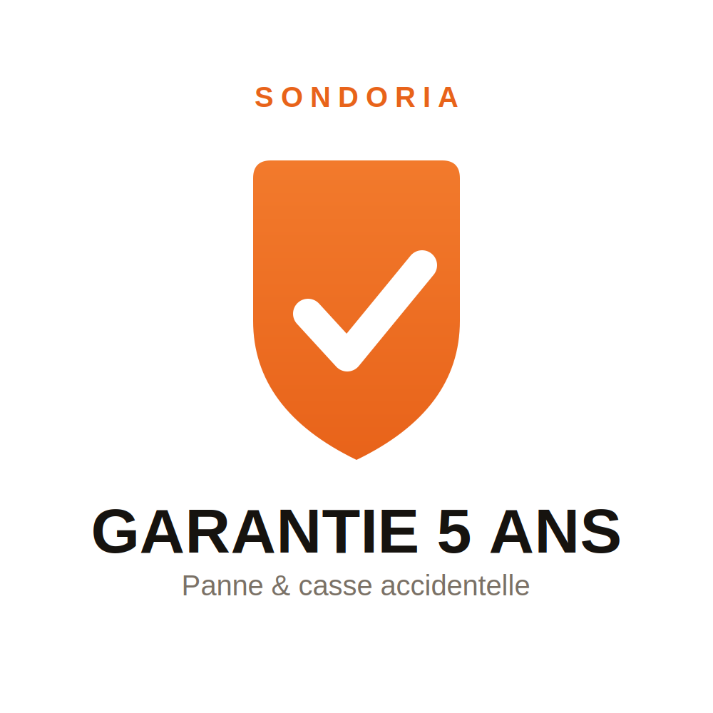 Garantie 5 ans — panne & casse accidentelle